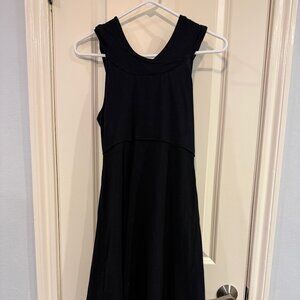 Prana Alana Organic Cotton Blend Built In Bra Hooded Stretchy Outdoor Dress Sz M